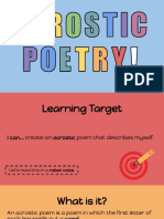 Acrostic Poetry 1