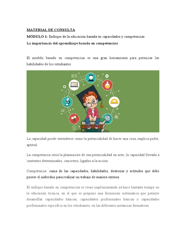 Modulo I - Material de Consulta | PDF | Aprendizaje | Cognición