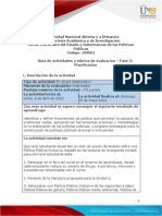 Guía de Actividades y Rúbrica de Evaluación - Unidad 1 y 2 - Fase 2 - Planificación