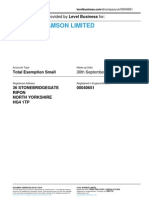 T.& R.Williamson Limited: Annual Accounts Provided by Level Business For