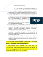 La Personalidad y Su Comprensión en El Contexto Socia1