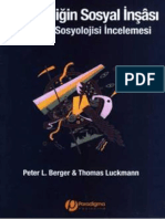 Peter L. Berger - Thomas Luckmann - Gerçekliğin Sosyal Inşâsı (Bir Bilgi Sosyolojisi İncelemesi)