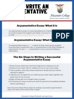 How To Write An Argumentative Essay