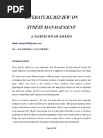 Download Literature Review Stress Management by Martin Abiemo SN57193678 doc pdf