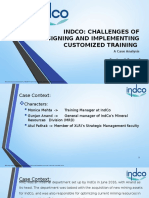 Indco: Challenges of Designing and Implementing Customized Training