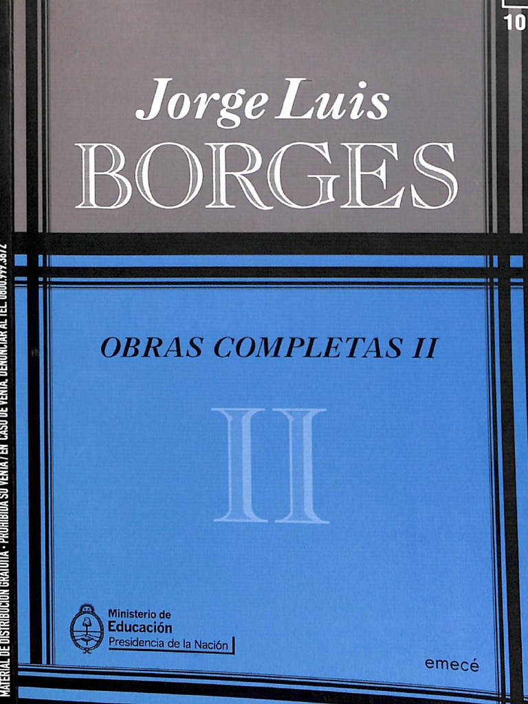 Jorge Luis Borges - Obras Completas II | PDF