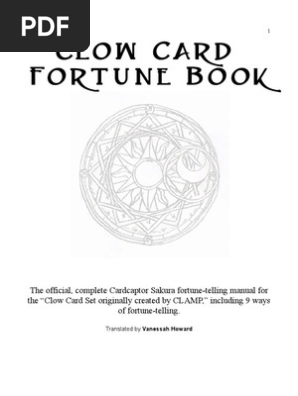 Clow Card Fortune Book - No Clow Card Images