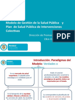 Modelo de Gestión de La Salud Pública y Plan de Salud Pública de Intervenciones Colectivas