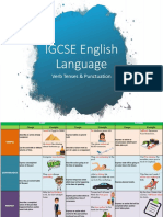 IGCSE English Language: Verb Tenses & Punctuation