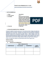 Copia de PRIMER GRADO ESQUEMA PROYECTO I.E. SAP 2022