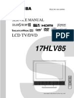 Toshiba LCD TV-DVD 17HLV85 - SVM