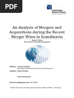 An Analysis of Scandinavian M&a 2001-06