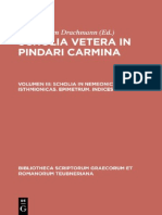 (Bibliotheca Scriptorum Graecorum Et Romanorum Teubneriana) Pindar, Anders Bjørn Drachmann (Ed.) - Scholia Vetera in Pindari Carmina, Vol. III_ Scholia in Nemeonicas Et Isthmionicas, Epimetrum, Indice