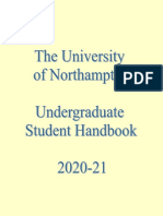 Undergraduate Student Handbook  2020-21