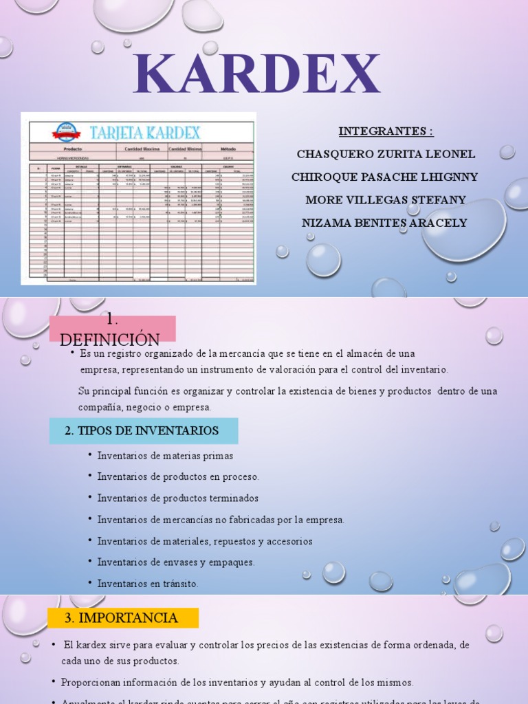 Funciones y Tipos de Kardex en Inventarios | PDF | Business | Bienes