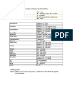 VALORES NORMALES DE LABORATORIO-CLÍNICA 2017-1