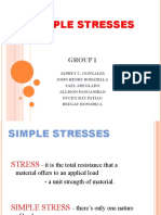 Simple Stresses: Group 1