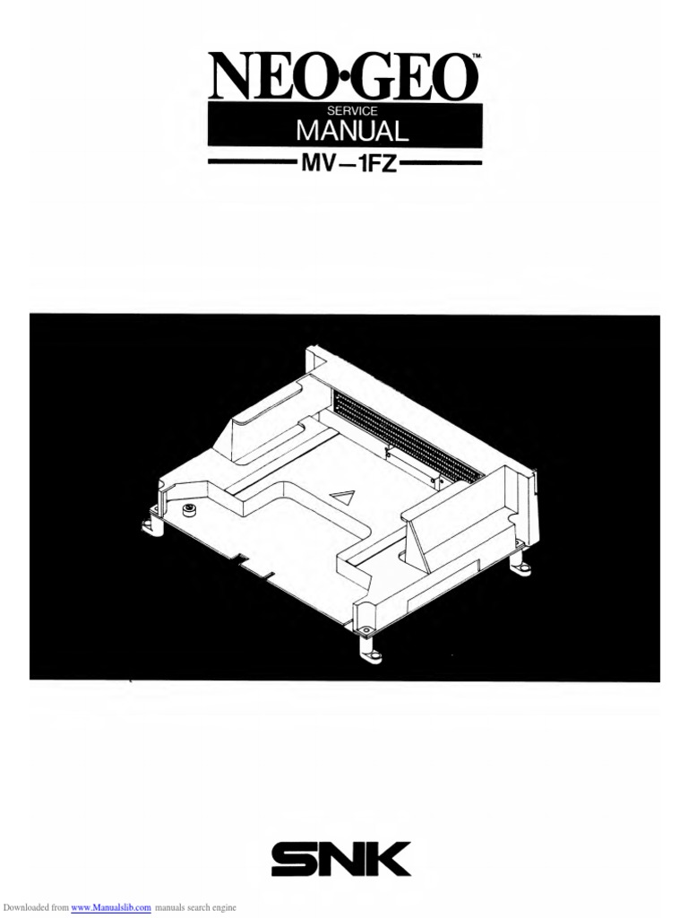 Manual Neogeo Mv1fz | PDF | Computing