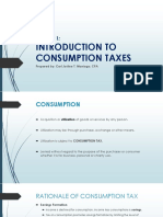 Chapter 1 Introduction To Consumption Taxes