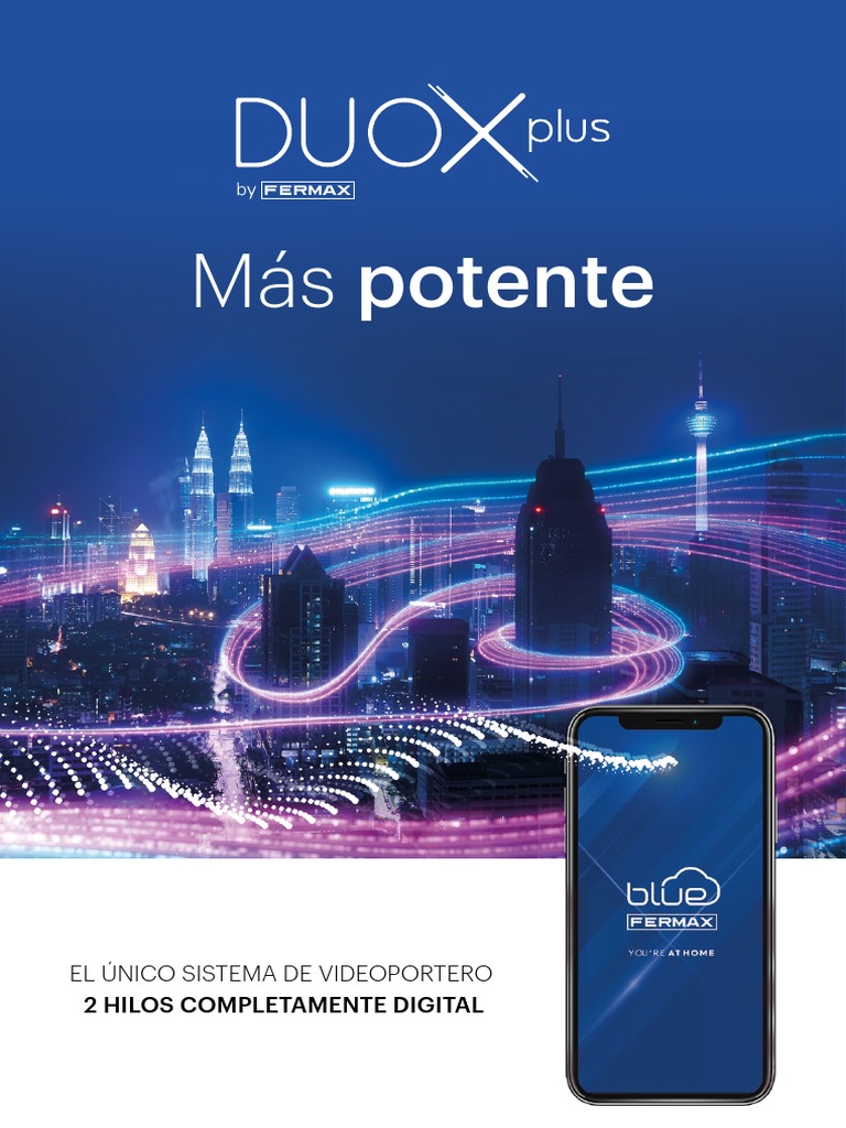 KIT Videoportero City OTO Duox Plux Wifi FERMAX 49081 1 Linea