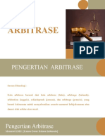 Pertemuan V - Pengertian Dan Sejarah Arbitrase