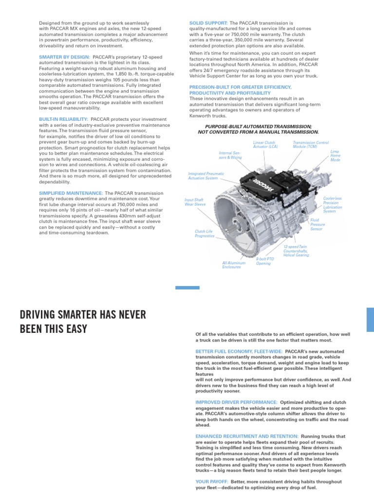 Solid Support PurposeBuilt Automated Transmission Not Converted From
