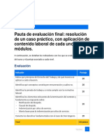 Pauta de Evaluación Legislación Laboral