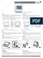 T5000 LCD Digital Fan Coil Thermostat - Installation Instructions