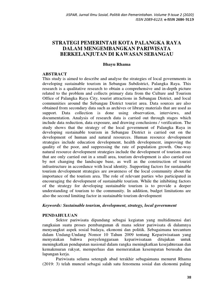 Peran Pemerintah dalam Meningkatkan Sektor Pariwisata Desa