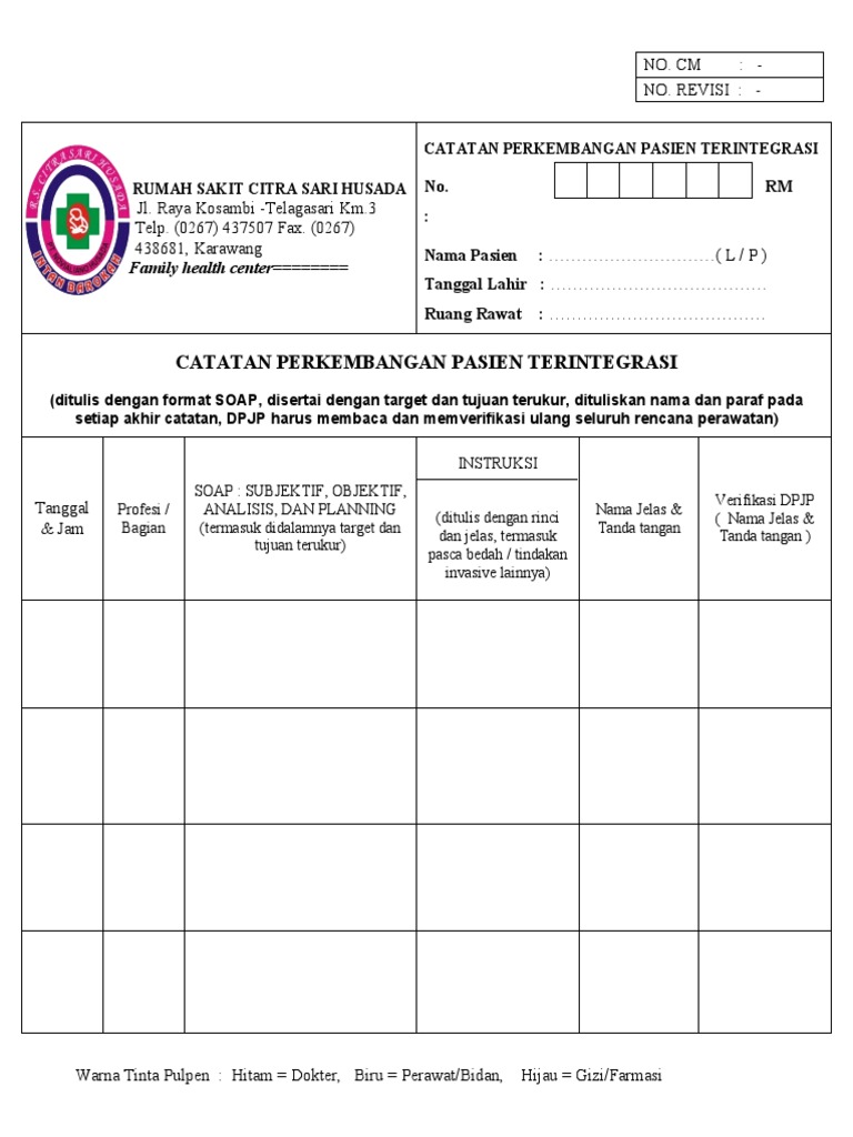 Contoh Form Cppt Pdf