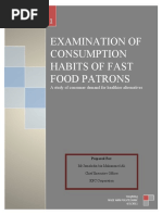 Examination of Consumption Habits of Fast Food Patrons in Singapore