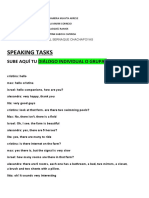 Speaking and Writing Tasks in Spanish Class