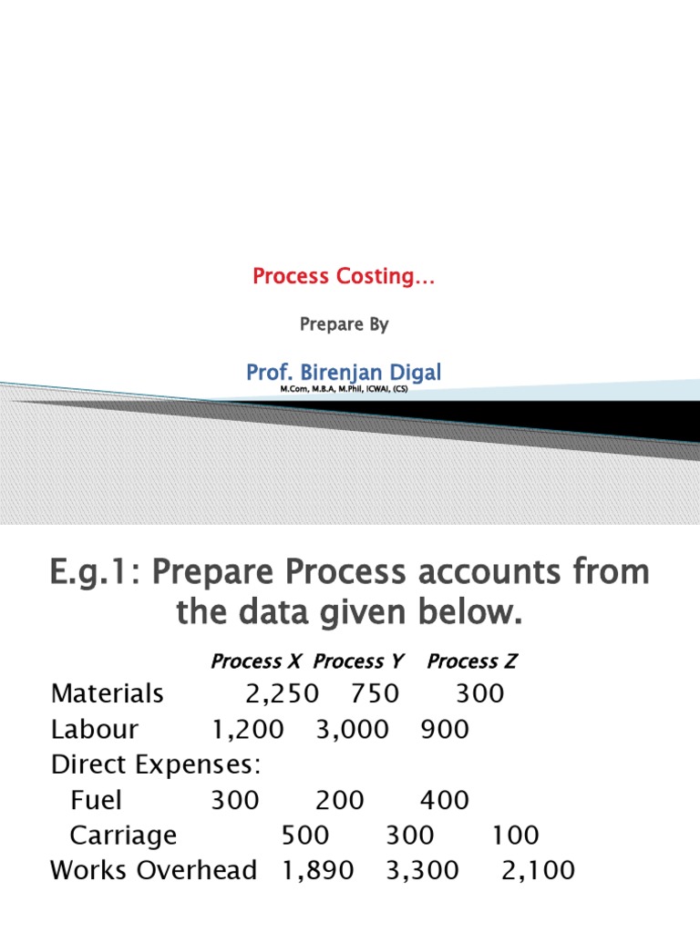Process Costing Overview and Examples | PDF | Economies | Business
