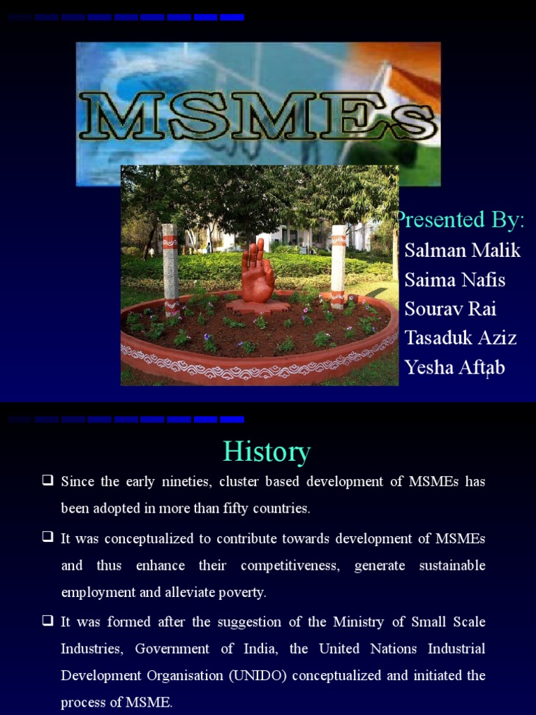 MSME Cluster Development in India | PDF | Small And Medium Sized ...