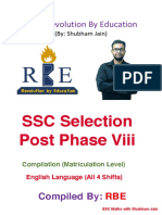 Selection Post Phase VIII Matriculation Level (English Language) Compilation (All Shifts) by RBE