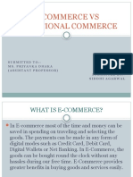 E-Commerce Vs Traditional Commerce