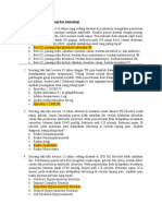 Latihan 3 Sistem Hematologi dan Imunologi FIX