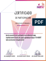 Certificado SOY HÁBITAT
