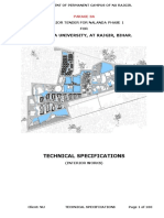 Nalanda University, at Rajgir, Bihar.: Technical Specifications