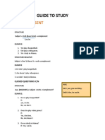 Guide to Simple Present Tense Structures