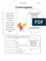 Handout 1 Gli interrgativi