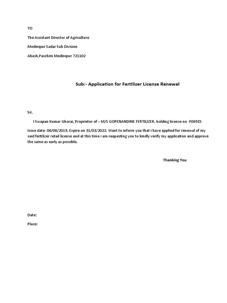 Licese Renewal | PDF