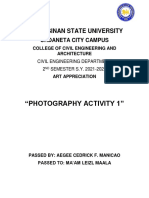 "Photography Activity 1": Pangasinan State University