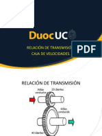 Relacion de Transmision Caja Cambio Mecanica Teorico