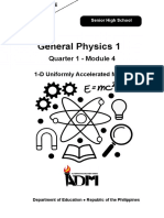 N.physics - Module4 - 1D - Uniformly - AcceleratedMotionV4 Edited by Sheena Marie Cascon