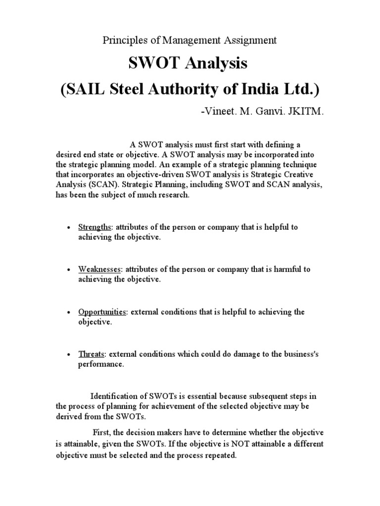 Swot analysis for a company image
