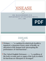 Disease: Dr. Rajalekshmy.P.R Department of Swa Stha Vritta Avc, Cbe