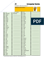 Test Yourself! Irregular Verbs: Complete The Grammar Reference Chart Below