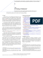 Standard Practice For Contact Ultrasonic Testing of Weldments