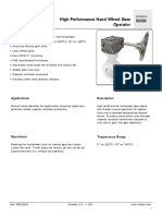 5659 High Performance Hand Wheel Gear Operator: Features